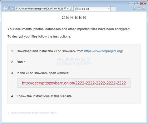 Cerber_Recovery Data Recovery